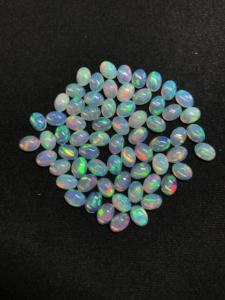 5x7mm naturel feu éthiopien opale ovale Cabochon AAA qualité pierre précieuse blanche IGI certifié traité thermiquement Vivaaz gemmes en gros - Product Image 3