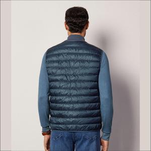 Abrigos de invierno Chaleco sin mangas de talla grande con cuello levantado Chaleco de algodón grueso y cálido con cremallera Hombres Chaleco acolchado de burbujas - Product Image 2