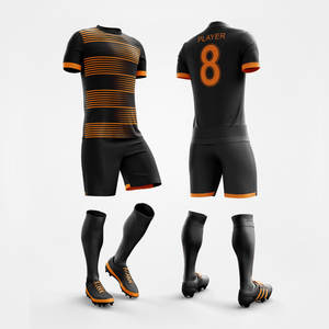 Ensemble d'uniformes de football d'été personnalisable pour adultes pakistanais - 100% polyester antibactérien à séchage rapide, maillot à manches courtes automatisé - Product Image 5