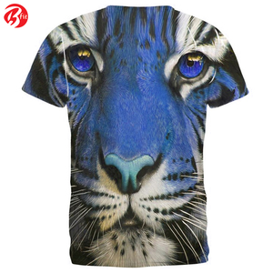 Ropa de calle personalizada de tela de poliéster y algodón 100%, camisetas de gran tamaño para hombre, Camiseta holgada de algodón 100% con estampado y cuello redondo - Product Image 4