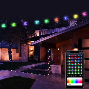 Tira de luz mágica de diamante RGB para decoración de exteriores, cadena de luz USB impermeable para jardín, Navidad, vacaciones - Product Image 4