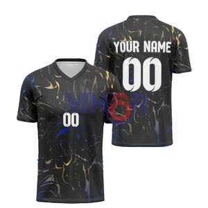 Camiseta de fútbol personalizada 2025 para Unisex, nombre/número de equipo sublimado completo, camiseta de entrenamiento personalizada con servicio OEM - Product Image 6