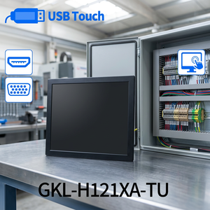 Moniteur de rack de haute qualité sans pilote, installation rapide, moniteur tactile de rack industriel PNP avec supports de montage sur rack - Product Image 1