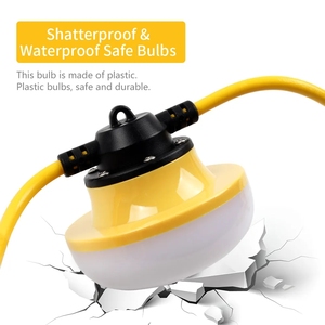 High standard 50ft 18/2 SJTW Waterproof <b>Work</b> String <b>Light</b> 60W ETL Temp Construction Roll Lighting For Sale - Product Image 4