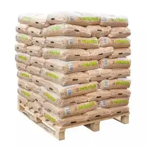 Высококачественные древесные гранулы 6-8 мм для продажи/бук, сосна, Еловая древесина в мешках по 15 кг