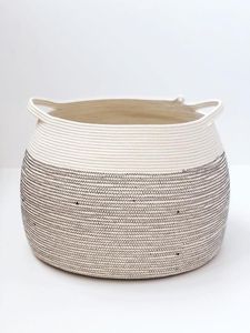 Spacious Macrame <b>Rope</b> <b>Basket</b> For <b>Laundry</b> Room Organization Offering Durable And Decorative Storage Option - Product Image 5
