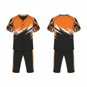 Uniforme de Béisbol Personalizado con Impresión por Sublimación, Transpirable, Ligero, de Poliéster - Product Image 4