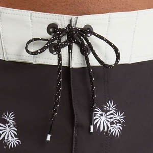 OEM Custom <b>Men</b> Swim <b>Shorts</b> Charcoal Black <b>White</b> Pineapple Print Beachwear Canvas Anti-UV Waterproof Eco-Friendly Quick <b>Shorts</b> - Product Image 6