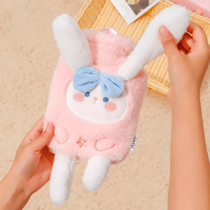 Bolsa de Agua Caliente de Peluche con Diseño de Conejito, 2L, Reutilizable, de Silicona, PVC y Caucho Natural, con Funda para Bolsa de Agua Caliente, Capacidad de 1L - Product Image 5