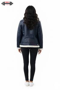 Chaqueta de Cuero 100% Genuino para Mujer, Chaquetas de Moda de Cuero para Mujer al por Mayor, Nueva Chaqueta de Cuero para Mujer Más Vendida - Product Image 2