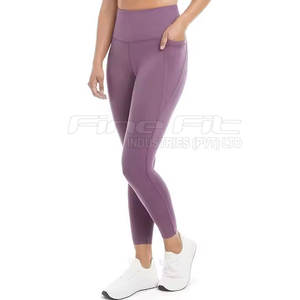 Leggings de Yoga para Mujer de Alta Calidad, Diseño Único, Transpirables, Estilo Casual, Cintura Media, Logotipo, Spandex/Poliéster, Todas las Temporadas, en Stock - Product Image 2