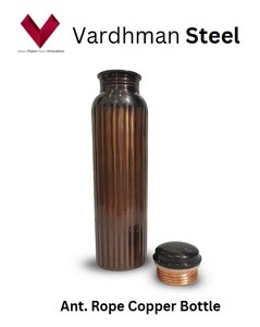 Oferta: Ant. de 330 ml y 1 L Botella de Agua de Cobre con Estilo, Manténgase Hidratado, Bebedero de Plástico - Product Image 5