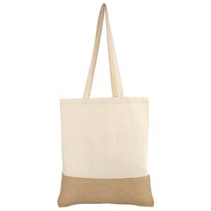 Borsa per la Spesa Unica in Cotone e Juta per Donne di US Bags - Product Image 3