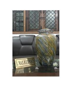 Handicraft Metal Adult Cremation Urns for Ashes Unique Design Customized Size <b>Funeral</b> <b>Supplies</b> - Product Image 3