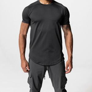 Tops informales atléticos de verano para hombre, camiseta para correr de manga corta de algodón 100%, ropa de calle transpirable de secado rápido de Color sólido - Product Image 3