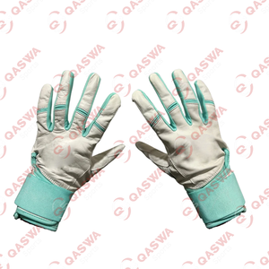 Gants de frappe de baseball à manchette longue couleur blanche et menthe Nouveau design Gants de frappe de baseball sur mesure - Product Image 1
