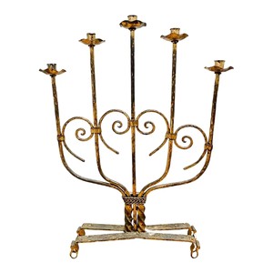 Minimalist <b>Tall</b> Metal <b>Candle</b> <b>Holder</b> for Sophisticated Christmas Ambience for Contemporary Wedding Events and Home Decor - Product Image 2