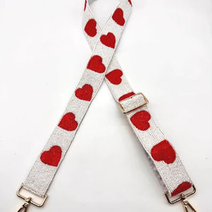 Handmade Bohemian Clear Beaded Purse <b>Strap</b> Game Day Special <b>Bag</b> Parts & Accessories <b>Replacement</b> Dog <b>Bag</b> Hanger Accessories - Product Image 1