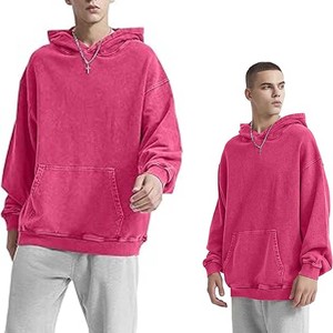 Sweat à capuche surdimensionné de base pour hommes et femmes-Sweats à capuche en polaire style streetwear solide pour femmes et hommes - Product Image 1