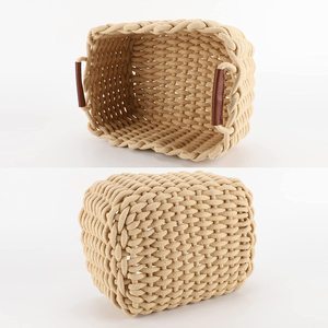 Durable <b>Basket</b> Cotton Rope, Large <b>Blanket</b> <b>Basket</b> Laundry Hamper for Throws, Pillows, <b>Blanket</b> OEM Made in Vietnam - Product Image 5