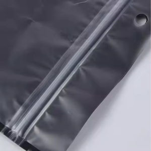 Biểu Tượng Tùy Chỉnh Lớn <span class=keywords><strong>Ziplock</strong></span> Bao Bì Mờ Mờ Màu Đen Mờ Dây Kéo Túi Dày Nhựa Cho Quần Áo Kích Thước Lớn Cao - Product Image 5