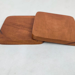 High Quality Eco-Friendly Contemporary Bamboo Square Coasters with High Glossy <b>Polish</b> From India at Cheap Price - Product Image 1