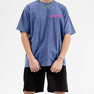 เสื้อยืดผู้ชายคุณภาพสูง ผ้าฝ้ายแท้ 100% คอกลม ทรงปกติ ระบายอากาศได้ดี ไซส์ใหญ่ รุ่นใหม่ล่าสุด ผ่านกระบวนการฟอกสีแบบแอซิดวอช เป็นมิตรต่อสิ่งแวดล้อม - Product Image 2