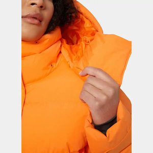 Parka hinchada Aspire para mujer OEM naranja amapola superventas con capucha ajustable y chaqueta acolchada de invierno con burbujas para mujer - Product Image 6
