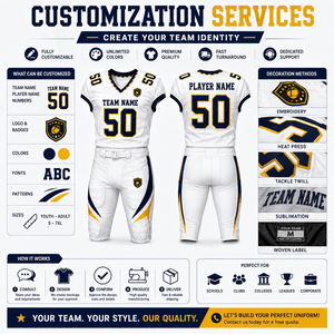 Conjunto de Uniforme de Fútbol Americano Personalizado para Adultos, Acolchado, 100% Poliéster, Antibacterial, Camiseta y Pantalones del Equipo USA 2026, Fabricante OEM - Product Image 5