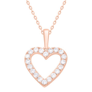 Venta caliente Rikhava Real Diamonds Pendant Heart Charm Jewelry para bodas y compromisos Colgantes y dijes de moda - Product Image 2