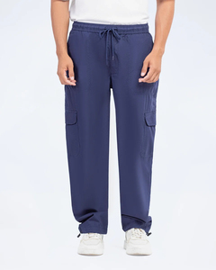 Pantalon cargo ample en coton respirant pour homme avec poches utilitaires tactiques pour vêtements de travail en plein air et streetwear - Product Image 5