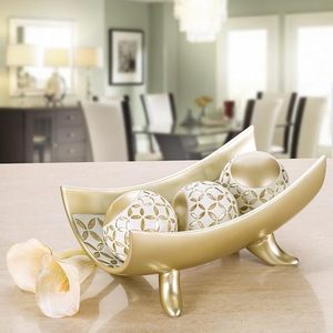 ลูกบอลตกแต่งที่มีสไตล์-ทรงกลมตาข่ายเพชรขนาดใหญ่สำหรับตกแต่งบ้านสำเนียงตกแต่งสำหรับห้องนั่งเล่นห้องครัวห้องนอนกาแฟ - Product Image 6