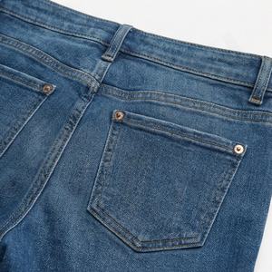 Pantalones Vaqueros de Mezclilla de Primera Calidad Personalizables, de Secado Rápido, 100% Algodón, de Alta Calidad, con Frente Plano, Estilo Nuevo y Más Vendidos para Mujer - Product Image 5