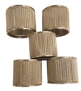 Elegant decorative metal napkin ring set for dining <b>table</b> decoration with timeless design perfect for any occasion - Product Image 6
