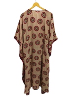Kaftan de mariage bohème chic en soie naturelle, ample et doux, robe de nuit, peignoir de maison, robe de jardin pour femme, taille unique