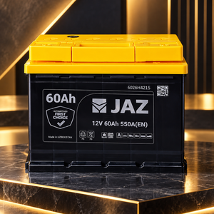 Batería de Coche JAZ 12V 60Ah 60 L2, 550 CCA, Sin Mantenimiento, de Plomo-Ácido, Confiable para Reemplazo de Batería de Automóvil de Pasajeros - Product Image 1