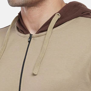 Sudaderas con capucha con cremallera corta básicas de alta calidad, ropa de calle transpirable a la moda, sudaderas para hombres - Product Image 5