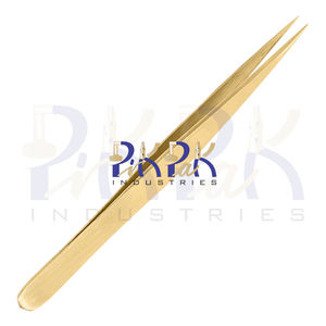 Pinzas de punta fina 3C-BR hechas de latón, tamaño 110mm, fabricación de joyas, pinzas de latón de precisión, pinzas de punta fina - Product Image 3