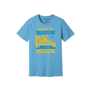 Camiseta de tela de algodón 100% con estampado de temas de fiesta 160-180 a GSM pesado 12 colores disponibles Personalice su propio diseño y colocación - Product Image 3