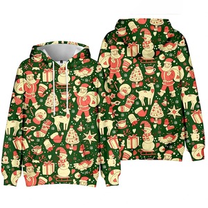 Jersey de algodón 100% transpirable personalizado, sudaderas con capucha con hombros caídos impresas en 3D con estilo, sudaderas con capucha Premium 2025 para mujer - Product Image 2