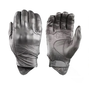 Guantes de cuero con nudillos resistentes al corte, para invierno, clima frío, motocicleta, carreras, pantalla táctil, compatibles - Product Image 3