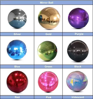 Ballons métalliques de boule de miroir géante de couleurs d'or grandes boules gonflables géantes brillantes pour des boules gonflables décoratives d'événement
