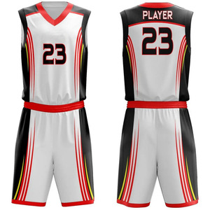 Uniformes de basket-ball pour jeunes hommes grande taille 100% polyester vente en gros uniformes de sublimation - Product Image 1