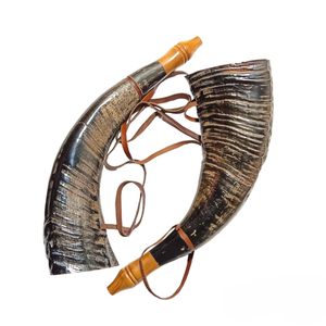 Shofar en corne de buffle fait sur mesure fini à la main avec un design incurvé unique poli pour une utilisation cérémonielle Shofar d'Inde - Product Image 2