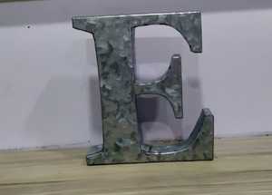 Suministro directo de fábrica SAM Escultura China moderna Hierro galvanizado Esmalte opaco Personalizado Antiguo B Letra numérica Alta - Product Image 4