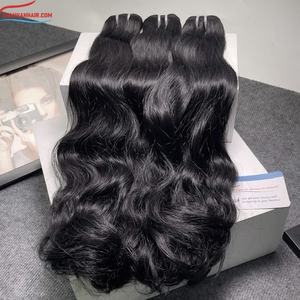 Flash venta máquina ondulada natural trama de pelo crudo vietnamita extensiones de cabello humano SDD listo para enviar al por mayor - Product Image 4