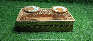 ชุดโหลอะคริลิคสุดหรูพร้อมฝาปิดฝังมุกและถาดไม้ใส่ฉลองวันรอมฎอน - Product Image 3