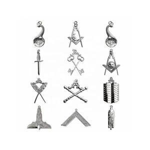 Conjunto de Collar y Joyas Masónicas para Oficiales de Logia, Regalia Masónica de Alta Calidad, Conjunto de Collar y Joyas Masónicas Personalizadas - Product Image 1