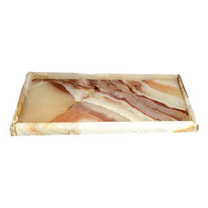 Bandeja de forma cuadrada de cuerno hermoso de lujo para exhibición de comida elegante Ideal para celebraciones decoración del hogar y ocasiones especiales - Product Image 2