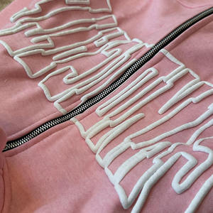 เสื้อฮู้ดสวมหัวสำหรับผู้หญิงเสื้อสเวตเตอร์ผ้าฝ้าย100% พิมพ์ลาย3D แบบกำหนดเอง - Product Image 5